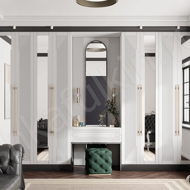 Шкаф Бергамо Модерн 4х створчатые Спальня Для вещей 2