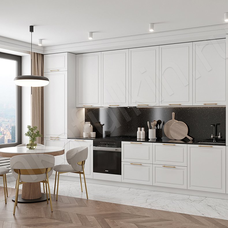 Кухня Брикелл Green Зеленый Светлые Белый Классика   Для посуды 1