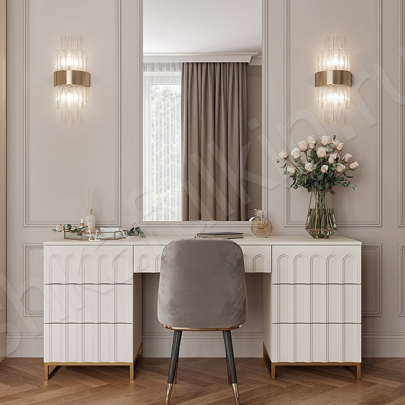 Гарнитур Командор Светлые Белый Цветной Синий Современный 6и створчатые Спальня Для белья Для декора Под ТВ Для вещей 13