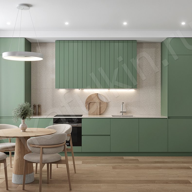 Кухня Пиколетто Dark Черный Светлые Темные Зеленый    Для посуды 1