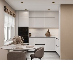 Анабэль ЖК Инджой 60.8 м² Кухня угловая