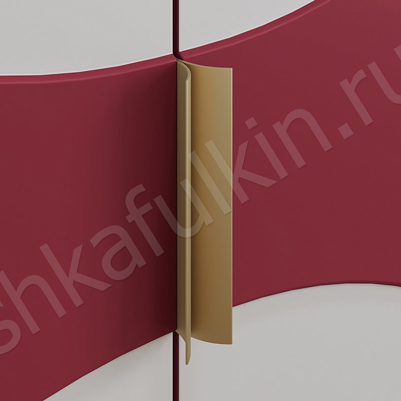 Прихожая Верданни Светлые Красный Цветной Белый Современный 2х створчатые Прихожая Для вещей 4