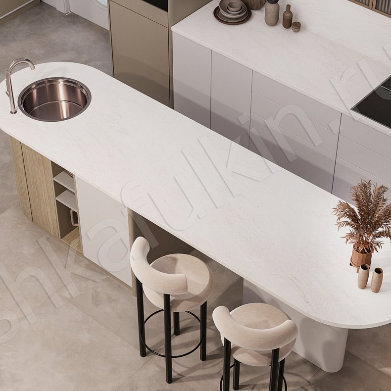 Кухня Кевин Светлые Коричневый Древесный Белый Современный Для посуды 4