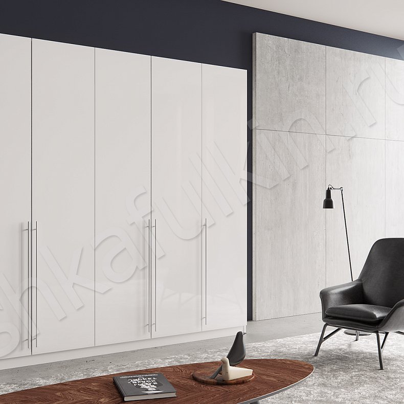 Шкаф Мурано Белый Светлые Минимализм 5и створчатые Гостиная Для вещей
