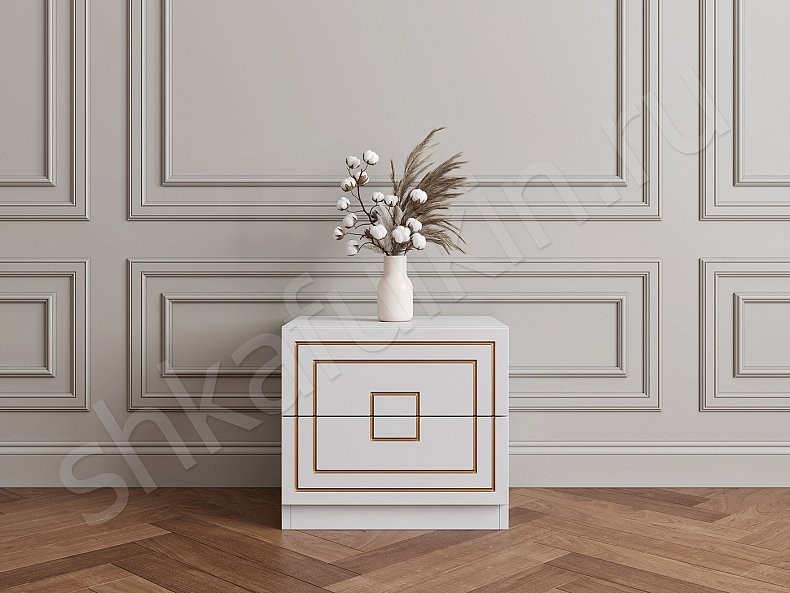 Тумба прикроватная Дельта Серый Белый Черный Коричневый Синий Светлые Темные Золото Классика  Спальня Для книг Для декора