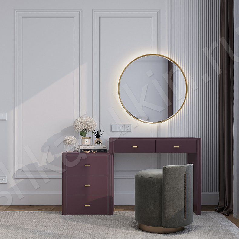 Гарнитур Полли Черный Цветной Коричневый Светлые Темные Минимализм 4х створчатые Спальня Для белья Для вещей 15