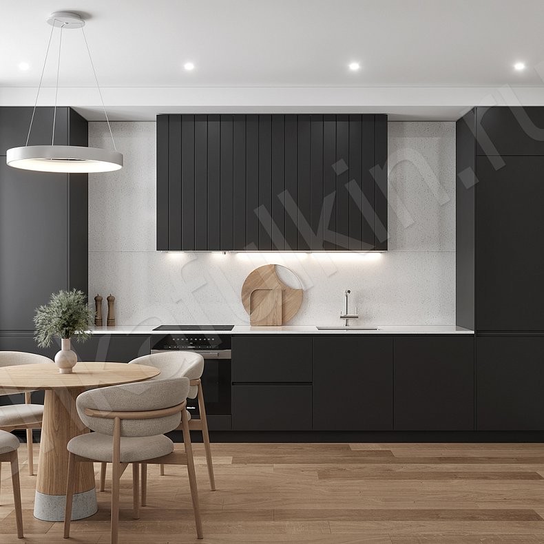 Кухня Пиколетто Dark Черный Светлые Темные Зеленый    Для посуды