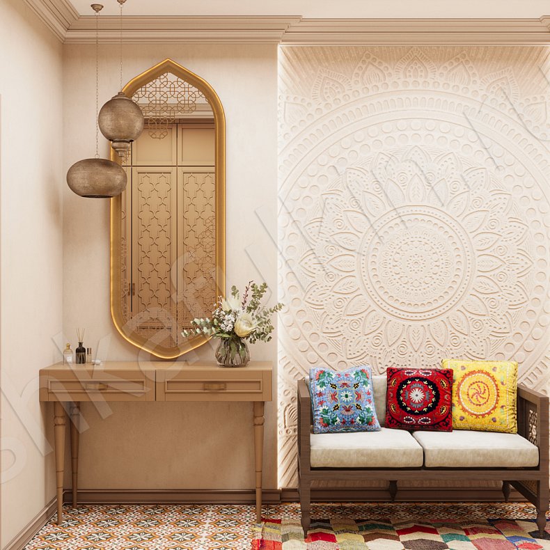 Прихожая Аладдин Светлые Коричневый Современный 6и створчатые Прихожая Для вещей 4