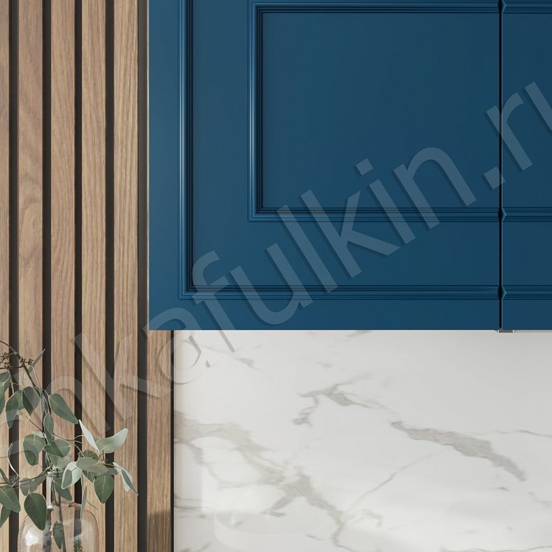 Кухня Джорджия Blue Синий Темные Неоклассика Для посуды 5