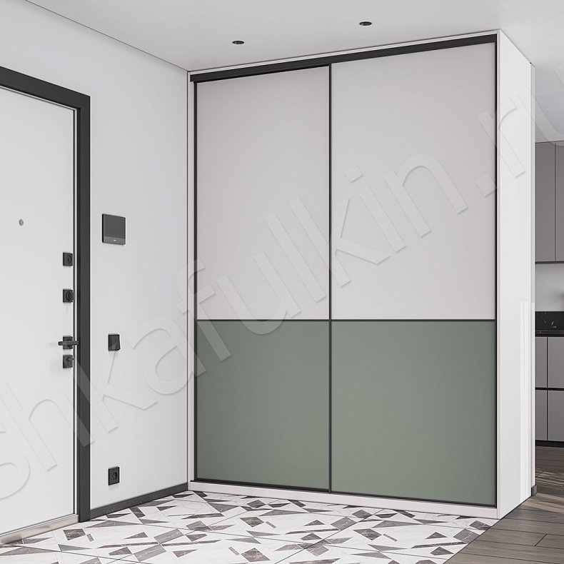 Шкаф-купе Эпика Светлые Современный 2х створчатые Прихожая Для вещей