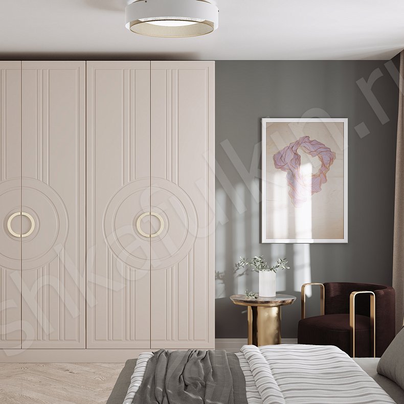 Шкаф Кьяра Светлые Современный 4х створчатые Спальня Для вещей 1