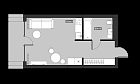 План проекта Люмьер ЖК Ола-Апарт 31 м²