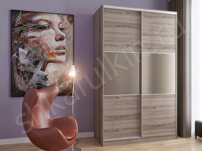 Корпусный шкаф-купе две двери Джоли