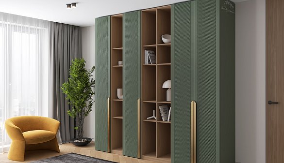 Шкаф со стеллажами Анабэль