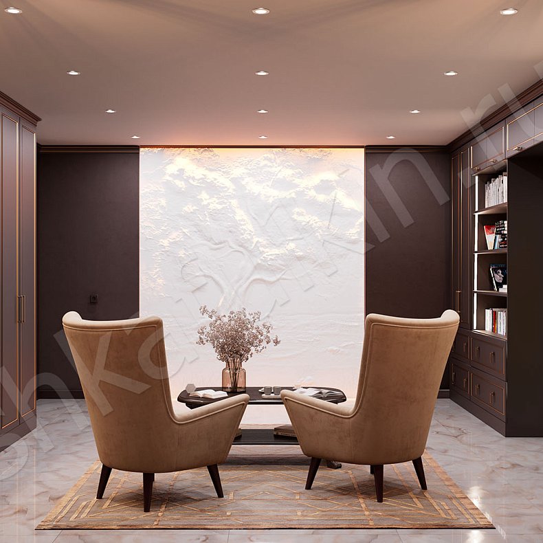 Библиотека Караваджио Темные Древесный Неоклассика Спальня Для посуды Для декора Для книг 5