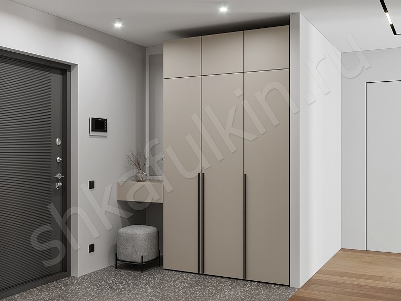 Прихожая 3 двери + консоль Симпле Светлые Минимализм 3х створчатые Прихожая 