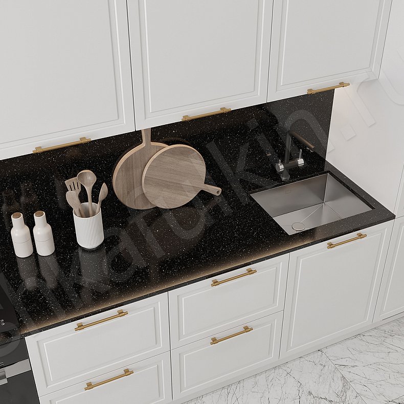 Кухня Брикелл Green Зеленый Светлые Белый Классика   Для посуды 7