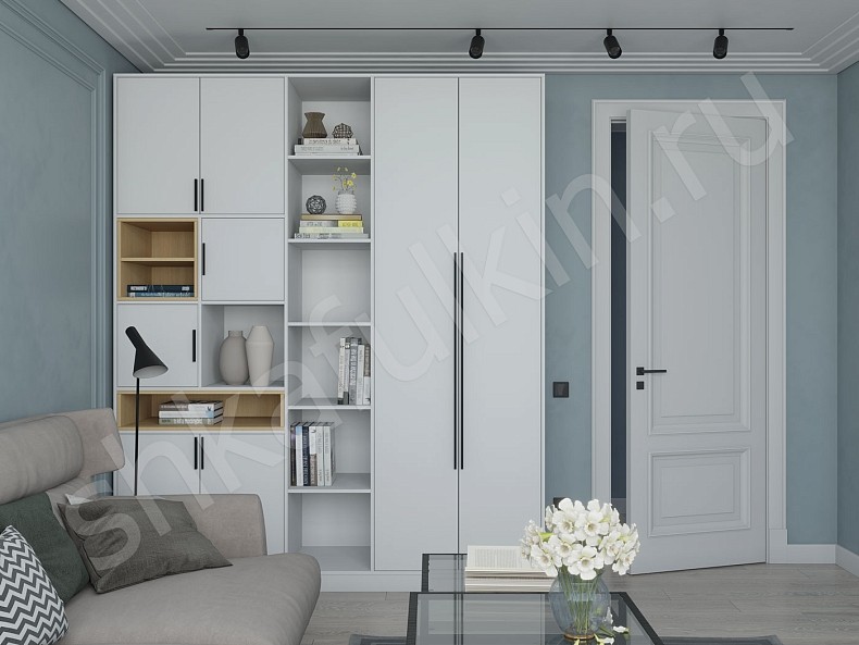 Шкаф Бесто Белый Минимализм   Для книг