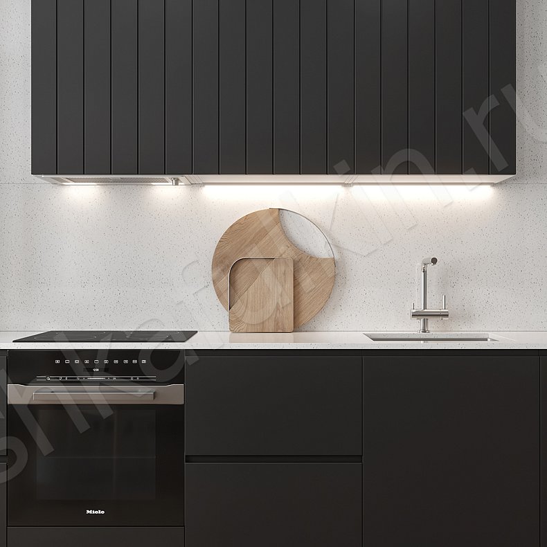 Кухня Пиколетто Dark Черный Светлые Темные Зеленый    Для посуды 6