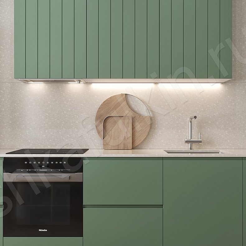 Кухня Пиколетто Dark Черный Светлые Темные Зеленый    Для посуды 7