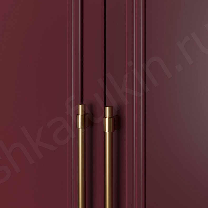 Гарнитур Новелла Темные Красный Цветной Неоклассика 5и створчатые Спальня Для вещей Для белья 5