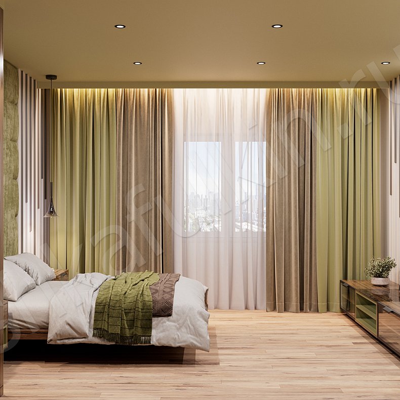 Угловой шкаф Витторио Зеленый Темные Древесный Современный Спальня Для вещей Для белья 3