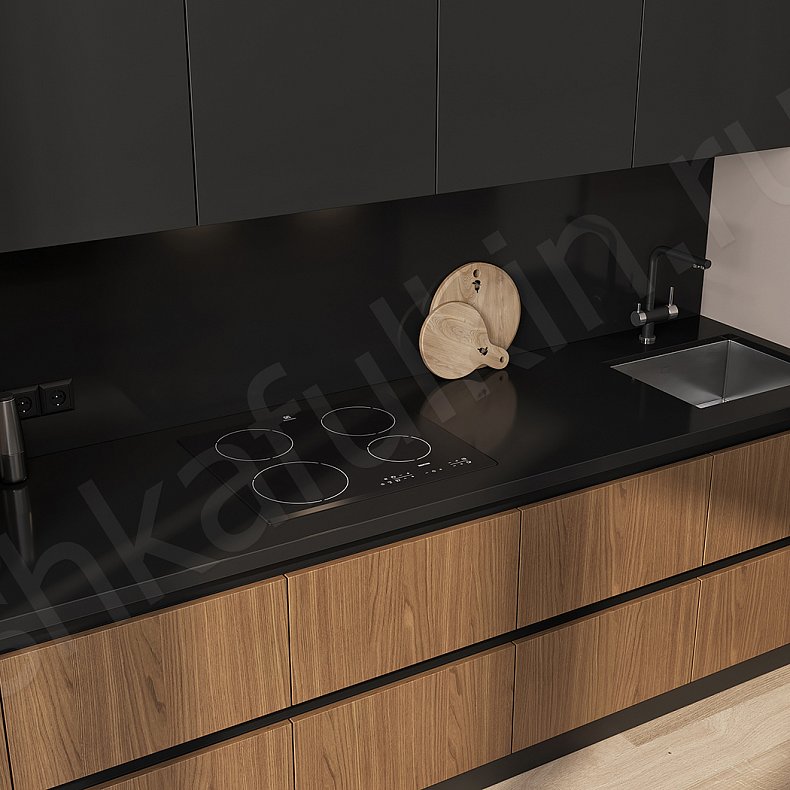 Кухня Лальберо Светлые Коричневый Древесный Современный Для посуды Для декора 3