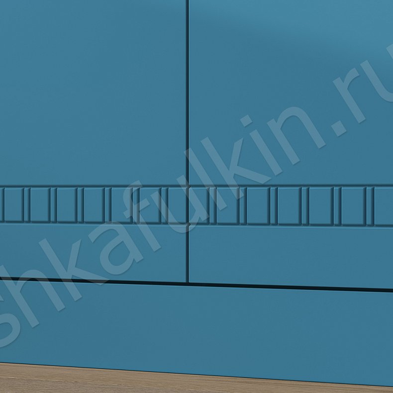 Шкаф Денница Зеленый Светлые Синий Розовый Красный Цветной Этнический 4х створчатые Гостиная Для вещей Для белья 6