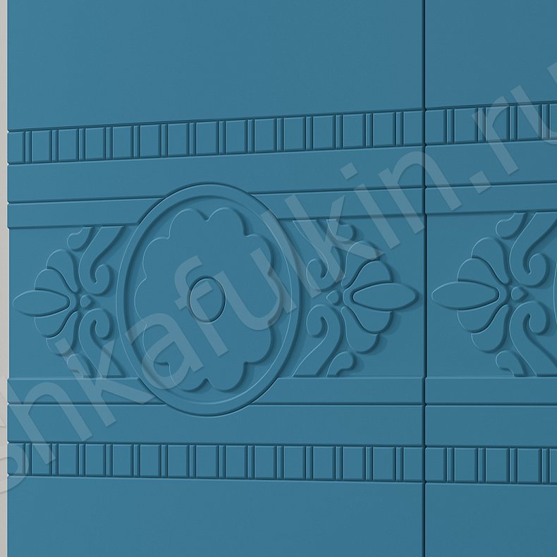 Шкаф Денница Зеленый Светлые Синий Розовый Красный Цветной Этнический 4х створчатые Гостиная Для вещей Для белья 7