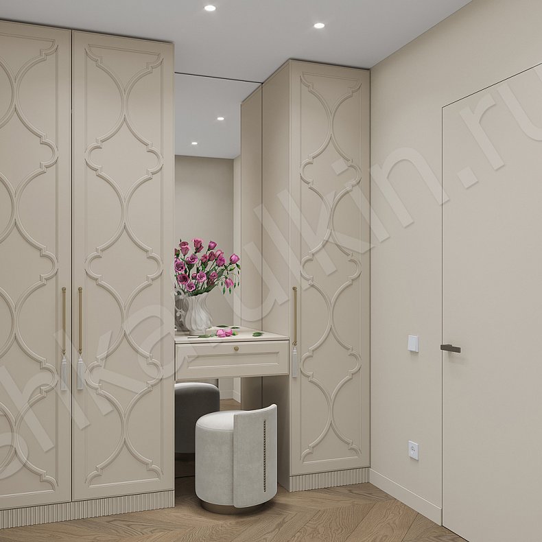 Прихожая Айлин Светлые Коричневый Неоклассика 2х створчатые  Для вещей