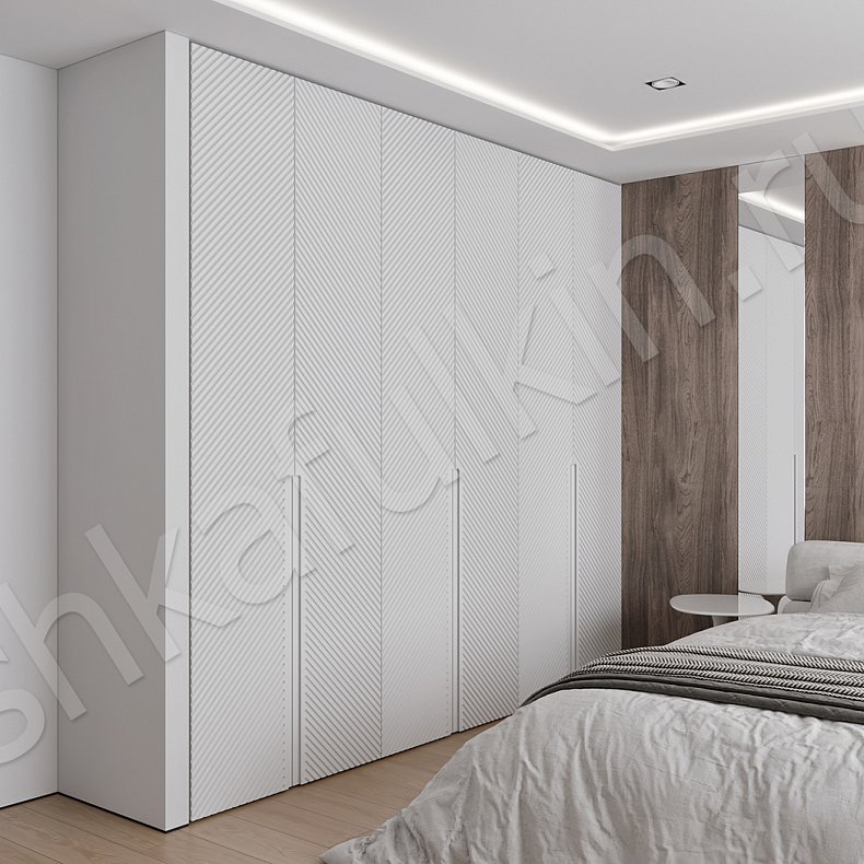 Шкаф Инкогнито Белый Черный Светлые Темные Минимализм 6и створчатые Спальня Для вещей