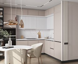 Нуар ЖК Хай Лайф 71.1 м² Кухня угловая