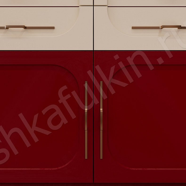 Шкаф Монтеверде Светлые Красный Цветной Белый Современный 4х створчатые Гостиная Для вещей 4