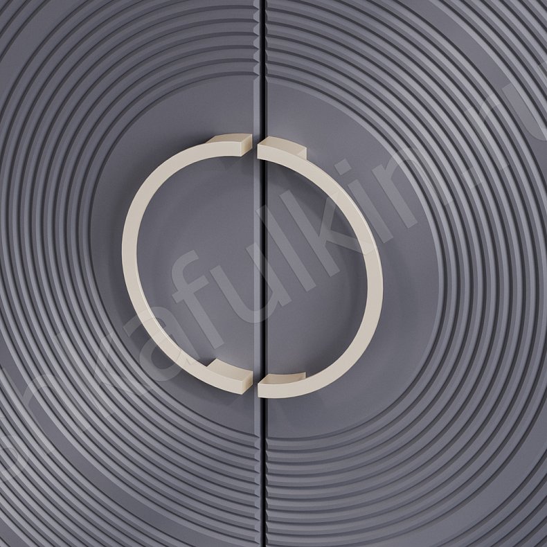 Гарнитур Атенза Серый Темные Современный 2х створчатые Гостиная Для вещей Для декора 7