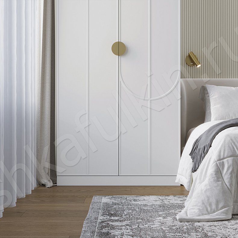 Гарнитур Роберто Светлые Белый Современный 2х створчатые Спальня Для вещей Для белья 3