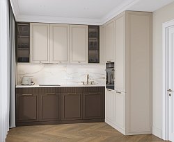 Лучано ЖК Южнопортовая 45.9 м² Кухня угловая