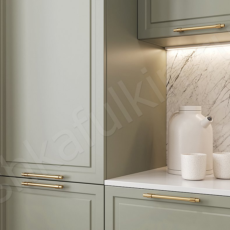 Кухня Брикелл Green Зеленый Светлые Белый Классика   Для посуды 10