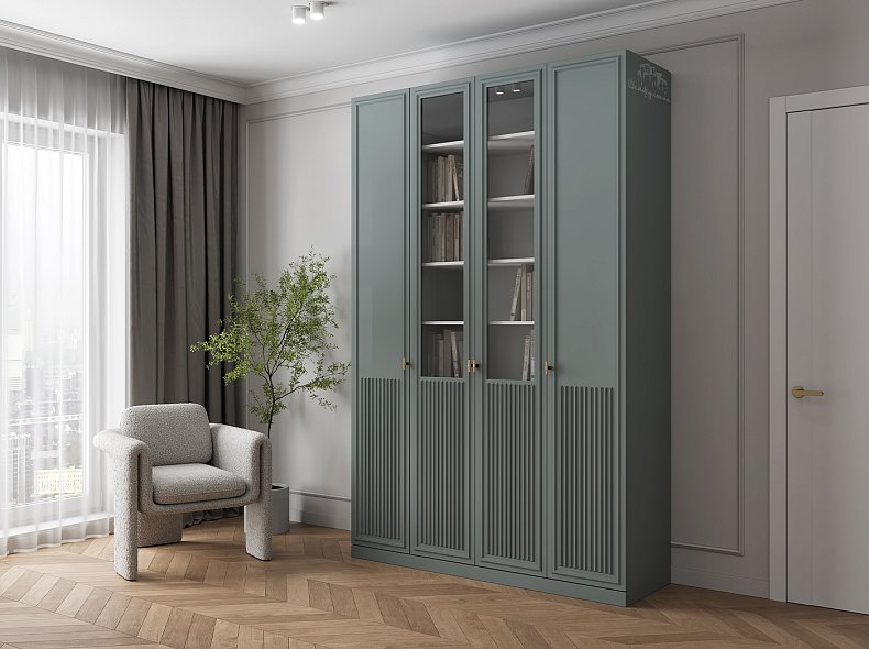 Шкаф 4 двери Мельпомена