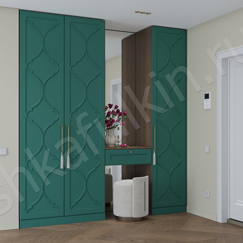 Прихожая Айлин Светлые Коричневый Неоклассика 2х створчатые  Для вещей 1