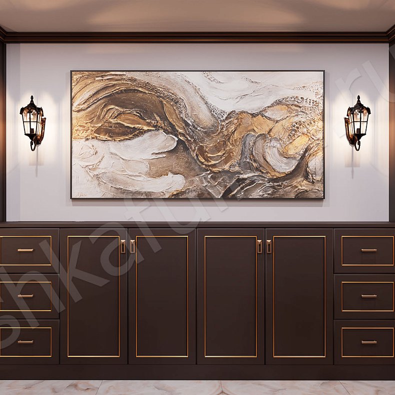 Библиотека Караваджио Темные Древесный Неоклассика Спальня Для посуды Для декора Для книг 4