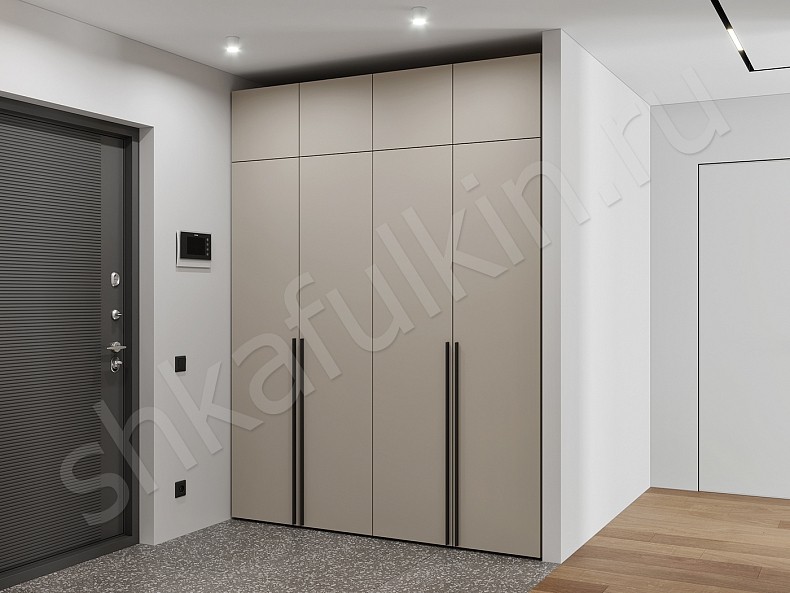 Прихожая 4 двери Симпле Светлые Минимализм 4х створчатые Прихожая 