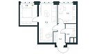 План проекта Лучано ЖК Южнопортовая 45.9 м²