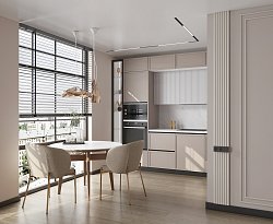 Нуар ЖК Хай Лайф 71.1 м² Кухня угловая