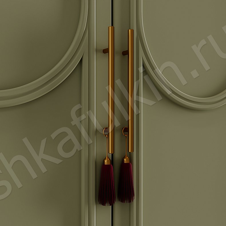 Прихожая Новелла Зеленый Светлые Неоклассика 4х створчатые Прихожая Для вещей 4