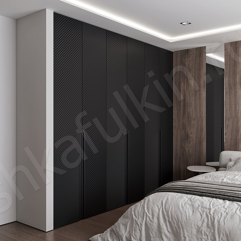 Шкаф Инкогнито Белый Черный Светлые Темные Минимализм 6и створчатые Спальня Для вещей 1