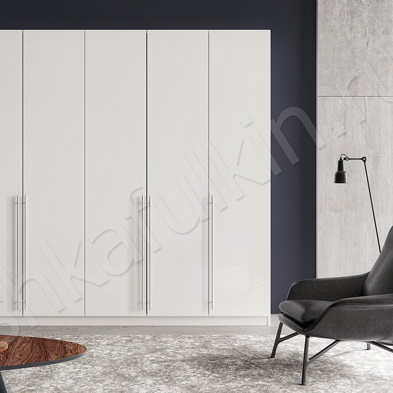 Шкаф Мурано Белый Светлые Минимализм 5и створчатые Гостиная Для вещей 1