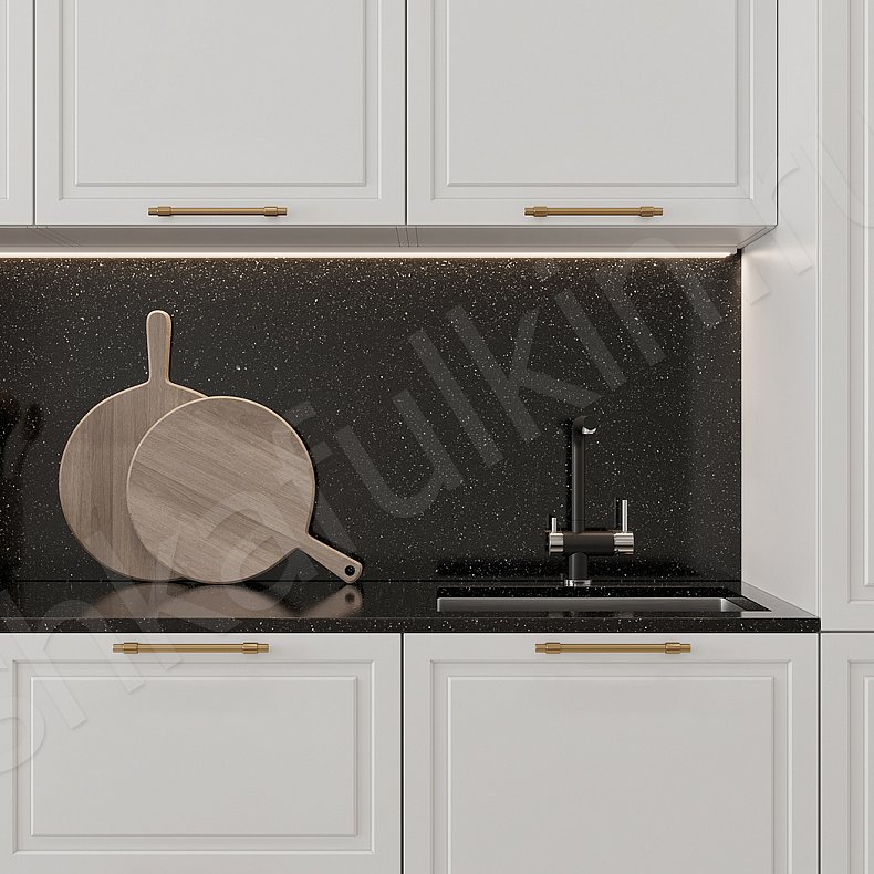 Кухня Брикелл Green Зеленый Светлые Белый Классика   Для посуды 9