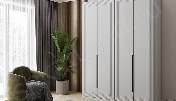 Шкаф 4 двери Сильвер