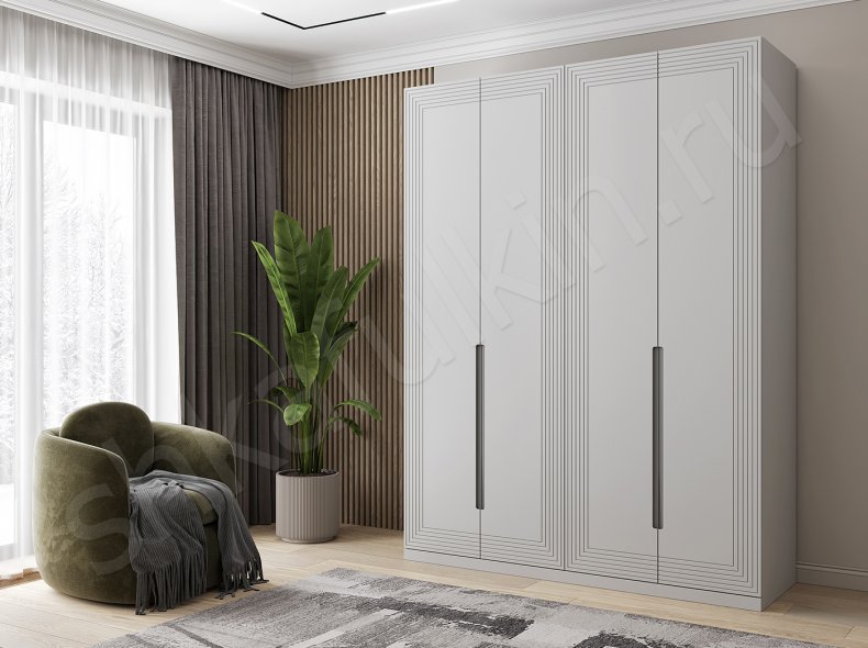 Изображение Шкаф 4 двери Сильвер