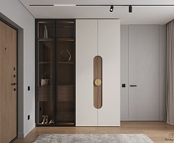 Нуар ЖК Хай Лайф 71.1 м² Прихожая